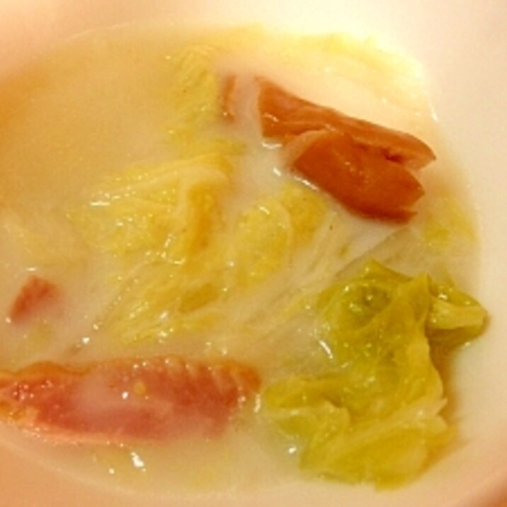 圧力鍋で☆白菜のミルクスープ